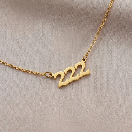 222 Angel Number Necklace